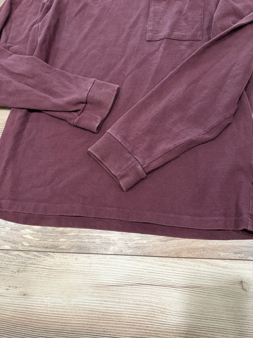 Madewell Allday Crewneck Pocket Tee Wine Men Size L - Picture 2 of 11